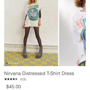 Urban Outfitters Distressed Nirvana Shirt size S/M